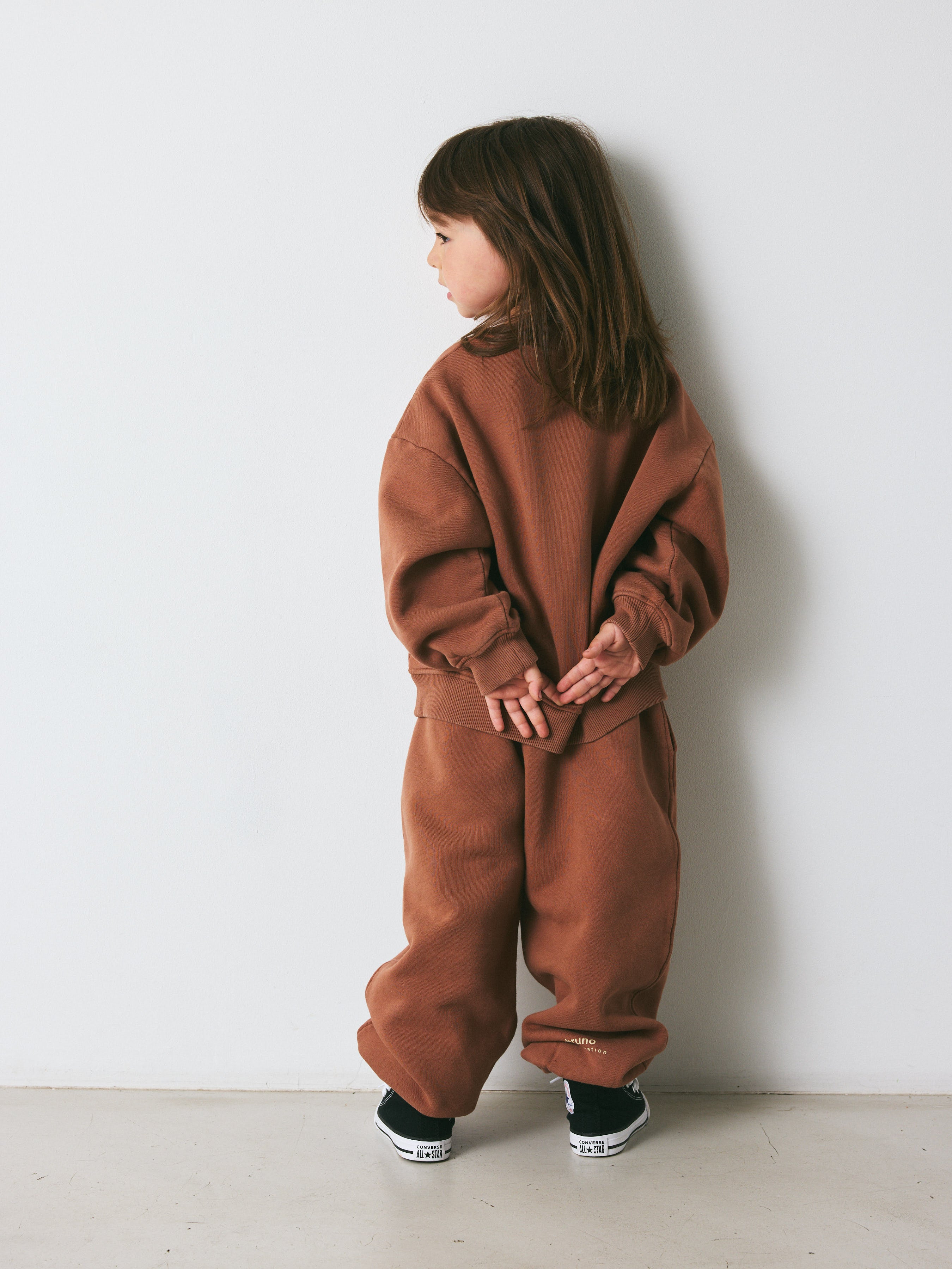brunobruno nation Ella Pants Sweatpants 6000-Clove Bordeaux