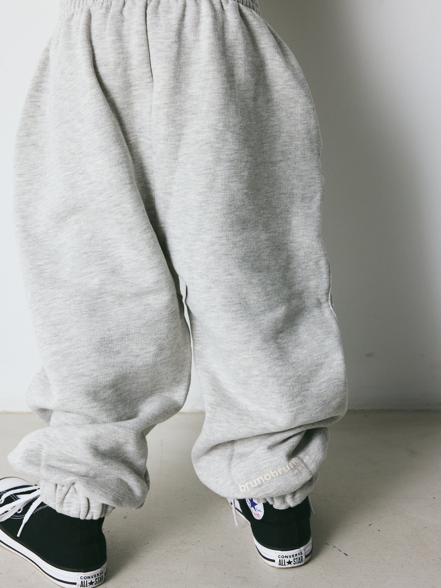 brunobruno nation Ella Pants NB Sweatpants 3001-Light Grey Melange