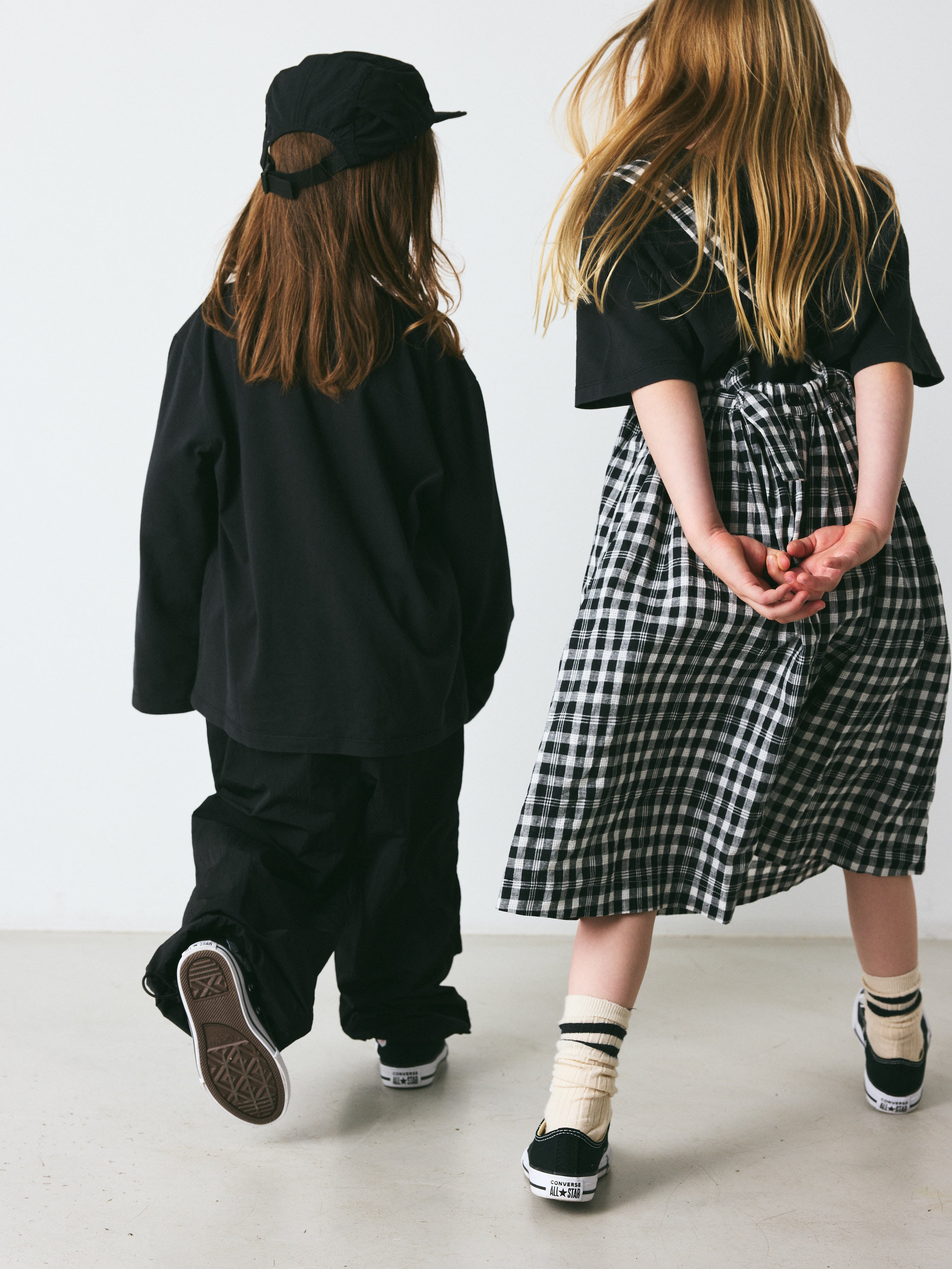 brunobruno nation Emily Check Dress Dress 9010-Jet Black Check