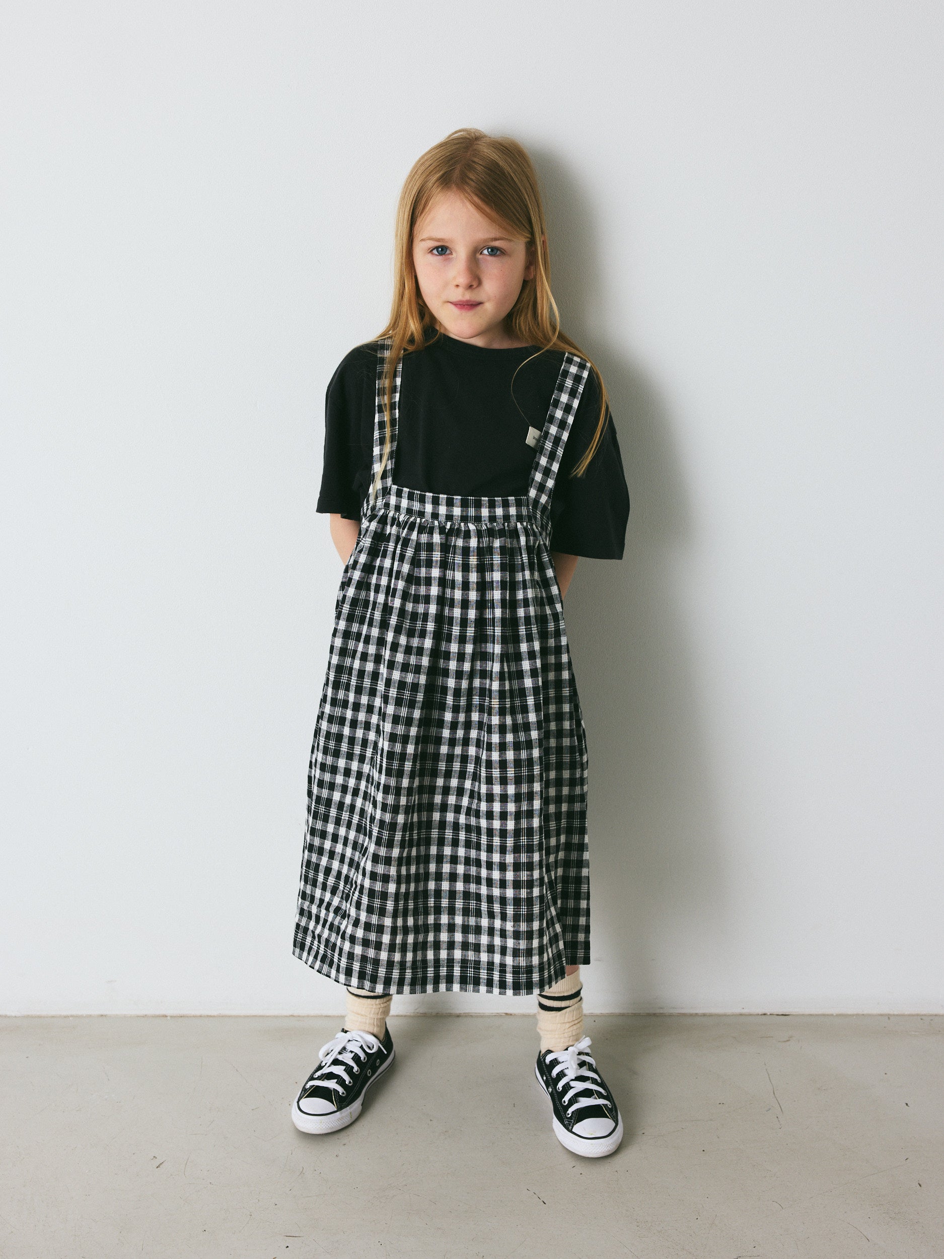 brunobruno nation Emily Check Dress Dress 9010-Jet Black Check