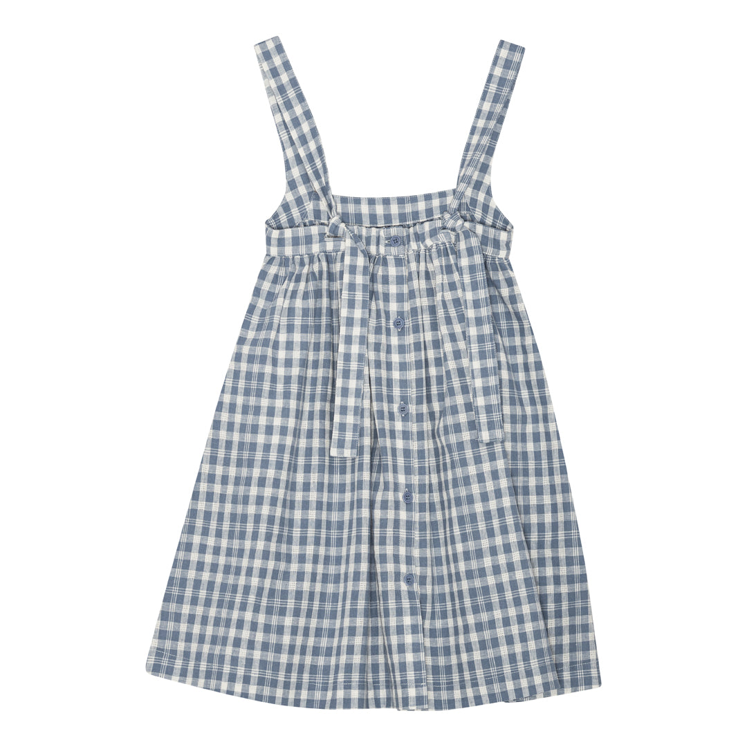 brunobruno nation Emily Check Dress Dress 9011-Dusty Blue Check