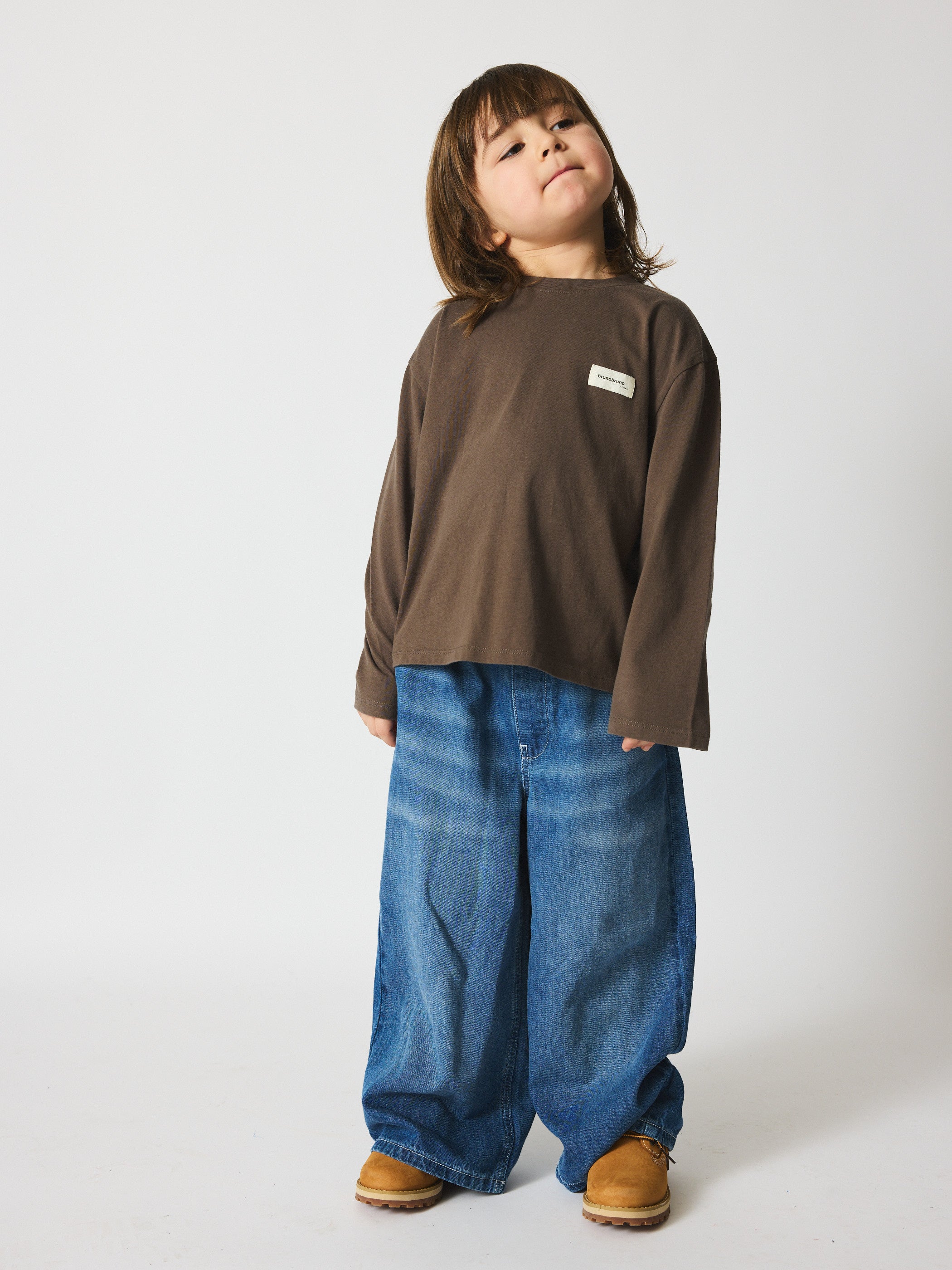 brunobruno nation Flynny Jeans Pants 1105-Mid blue denim