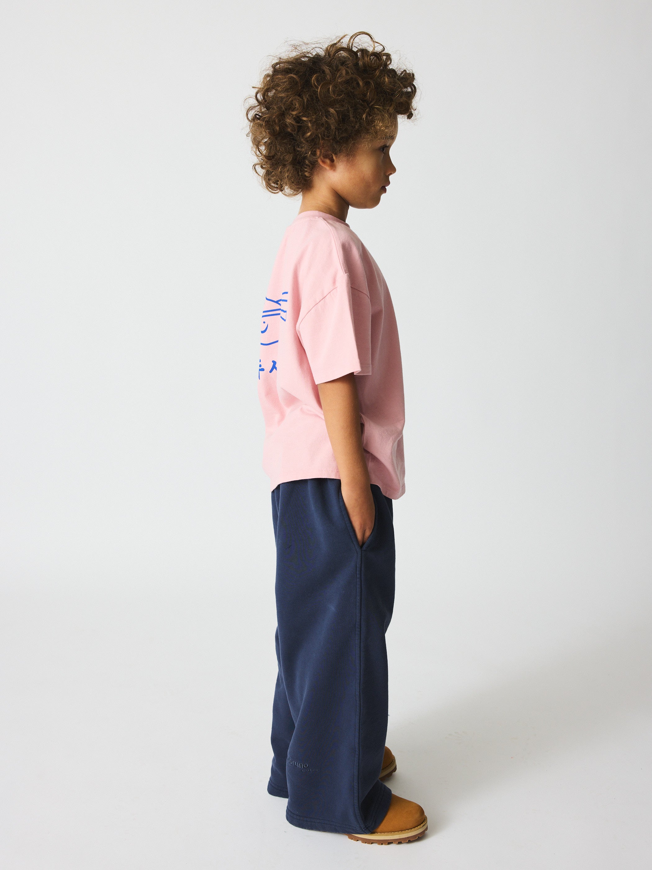 brunobruno nation Francis Embr Sweat Pants Sweatpants 4004-Mood Indigo Blue