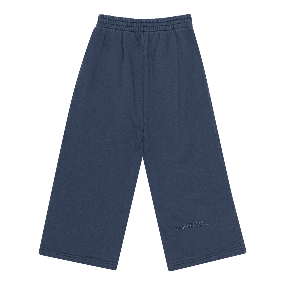 brunobruno nation Francis Embr Sweat Pants Sweatpants 4004-Mood Indigo Blue