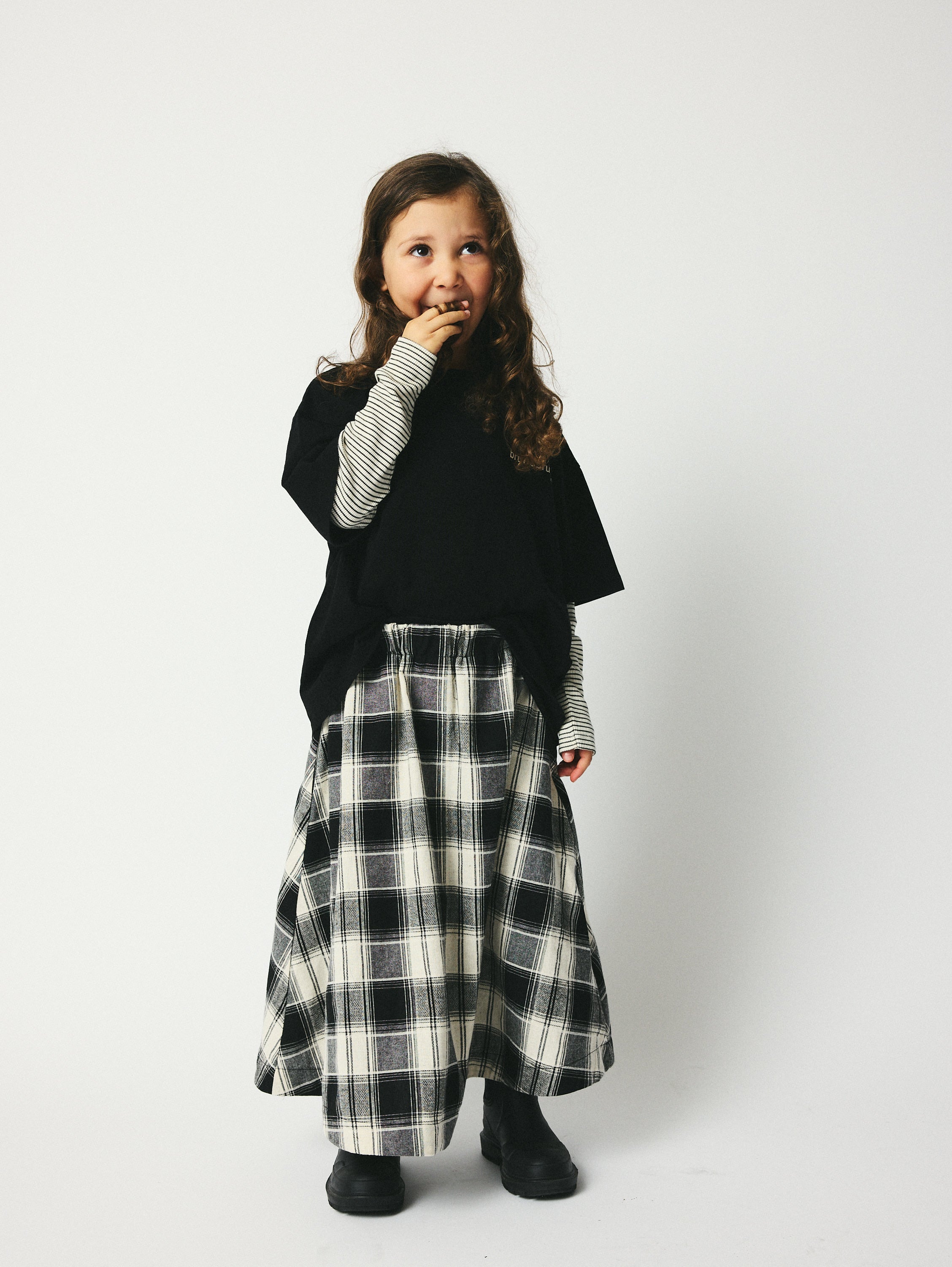 brunobruno nation Gertrud Skirt Skirt 9002-Black/White Check
