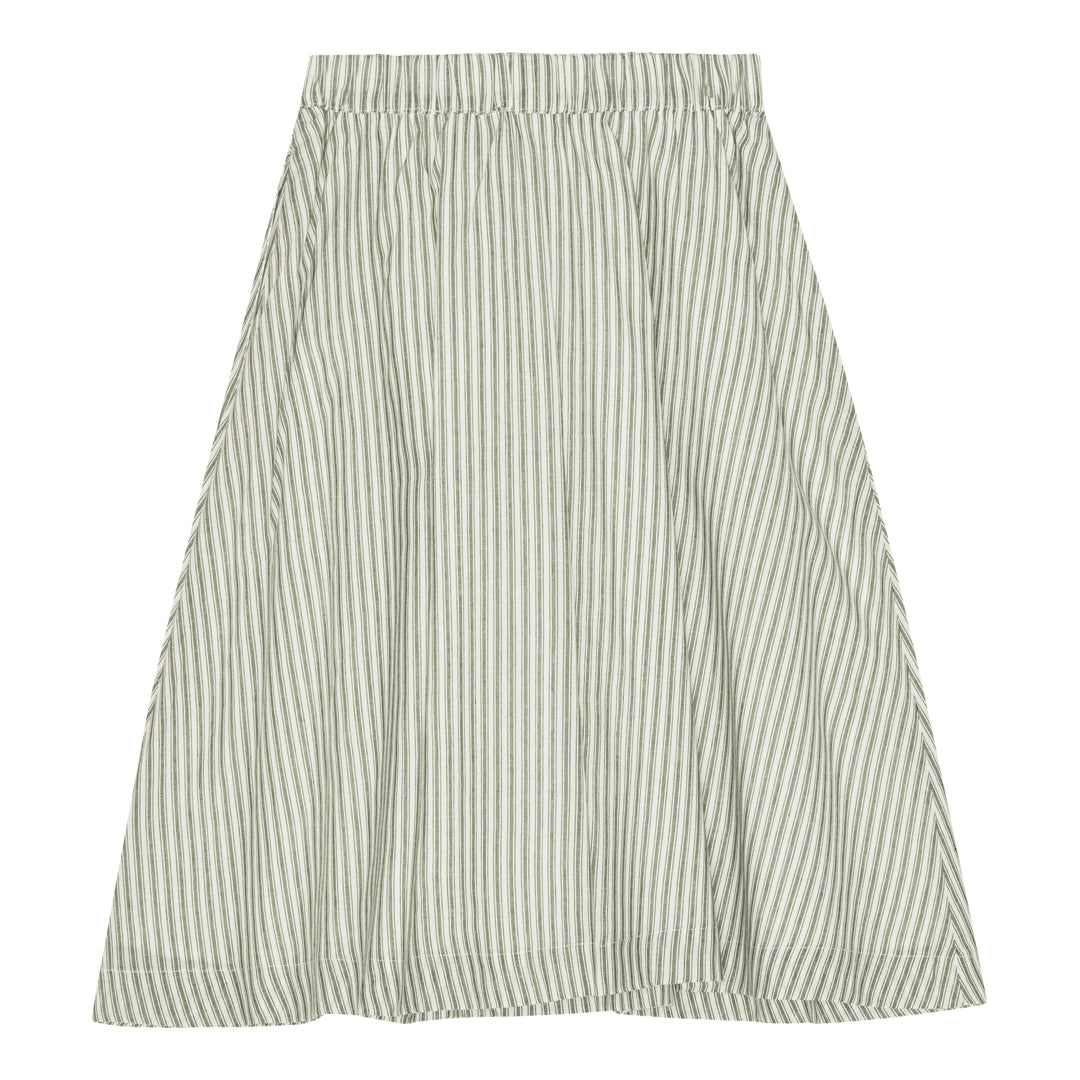 brunobruno nation Gertrud Stripe Skirt Skirt 9013-Agave Green Stripe