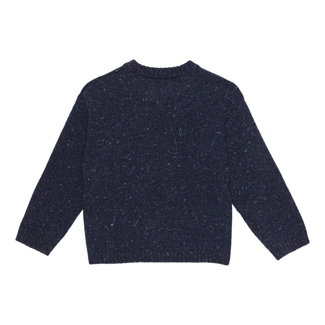 brunobruno nation Jude Sweater Knitted Sweater 4004-Mood Indigo Blue