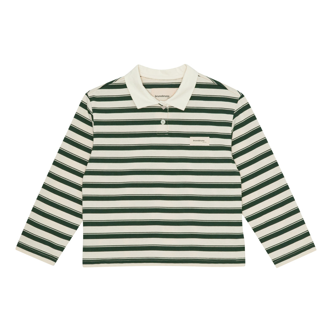 brunobruno nation Kai Polo T-shirt T-Shirt 9014-Myrtle Jersey Stripe