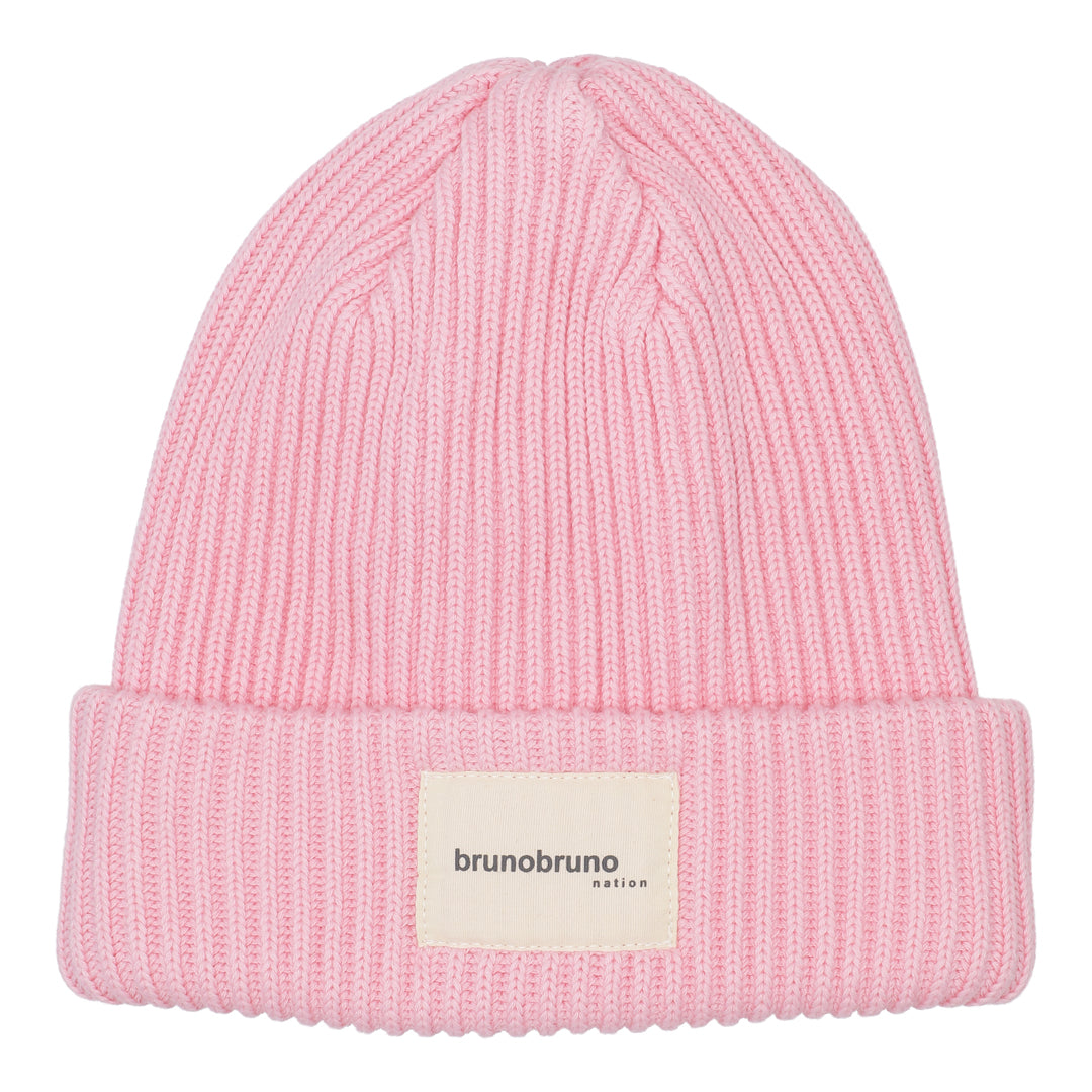 brunobruno nation Kwan Beanie Beanie 6004-Pink Nectar