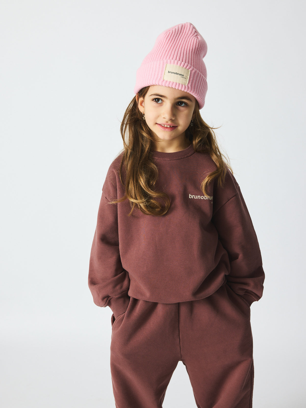 brunobruno nation Kwan Beanie Beanie 6004-Pink Nectar