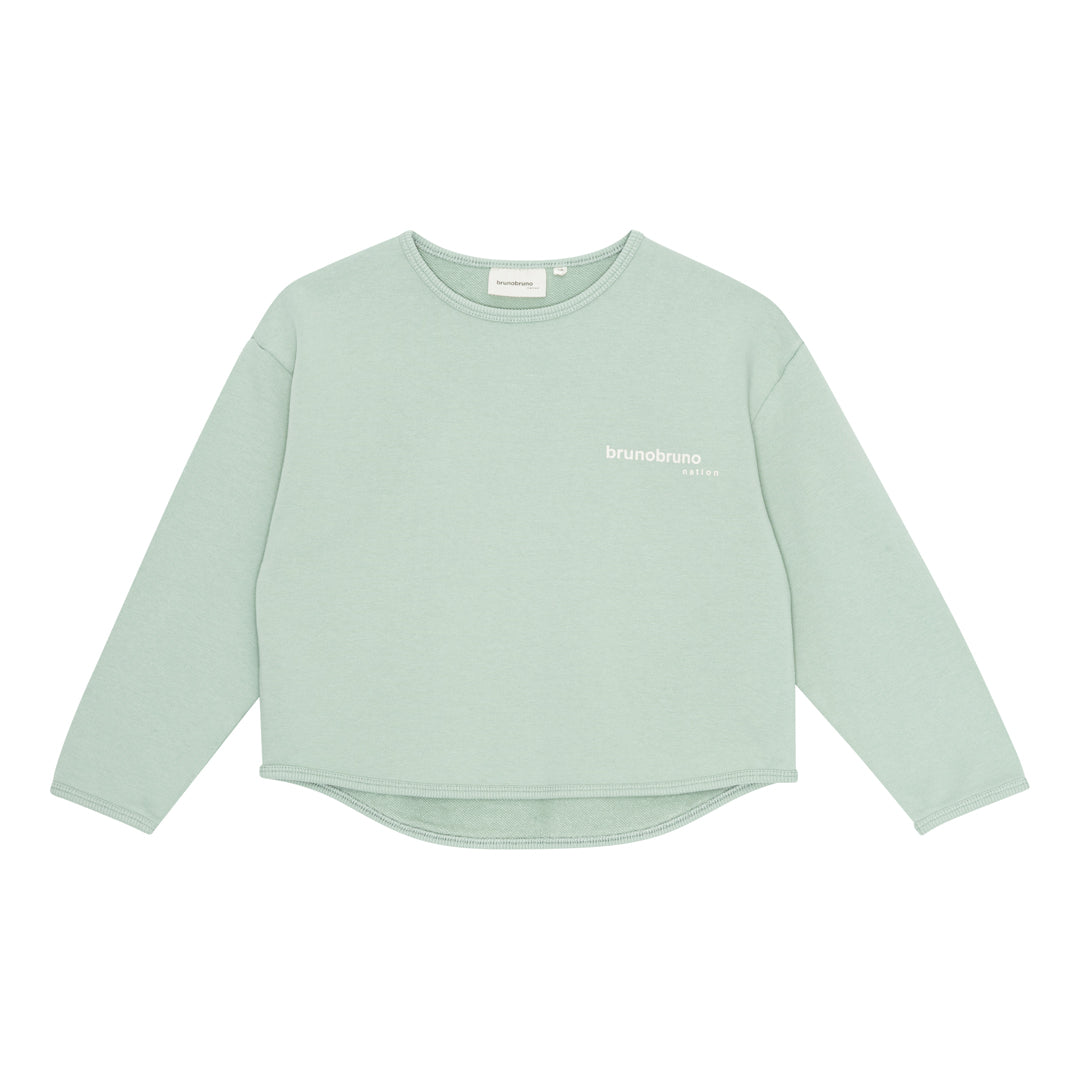 brunobruno nation Lina Sweatshirt NB Sweatshirt 3003-Aqua Gray