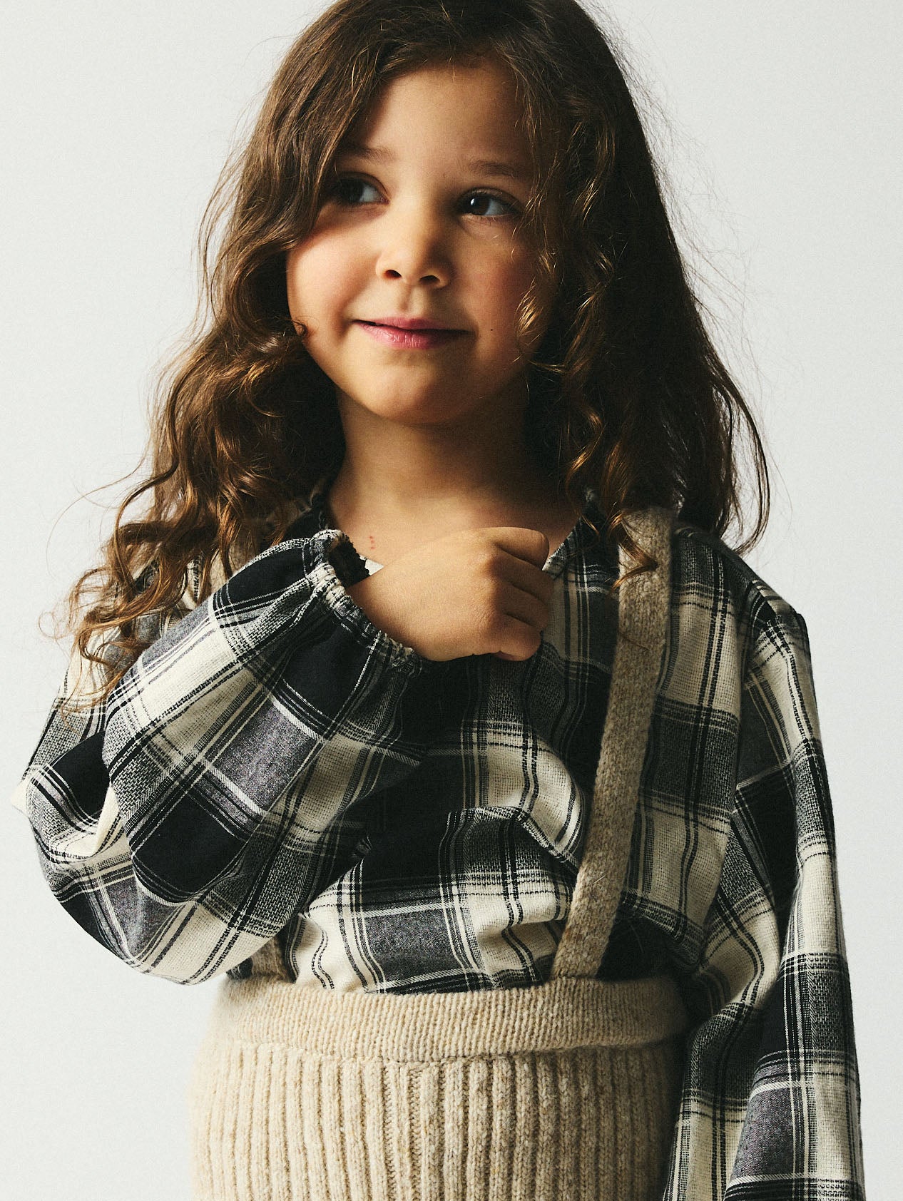 brunobruno nation Mary Blouse Blouse 9002-Black/White Check