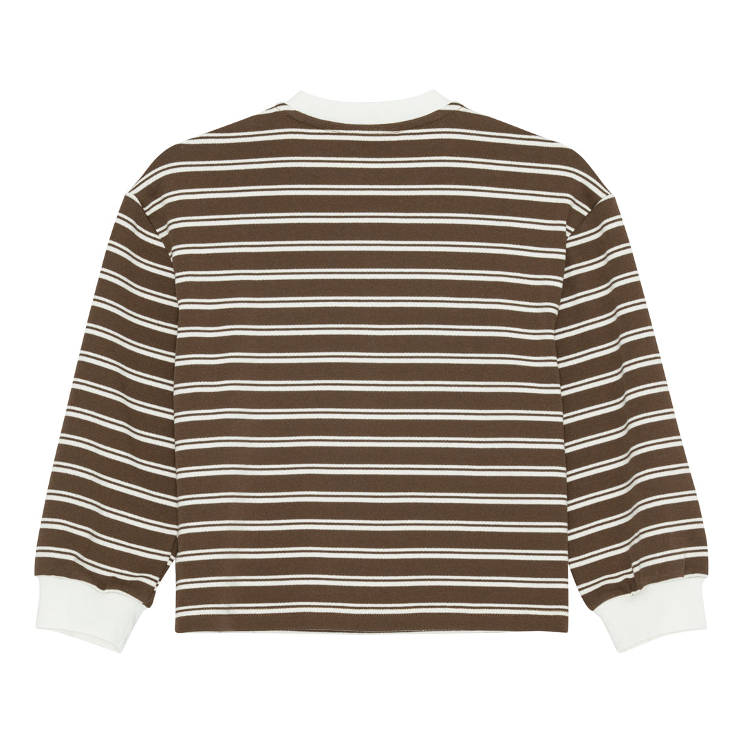 brunobruno nation Mira T-shirt T-Shirt 9025-Carafe Brown Stripe