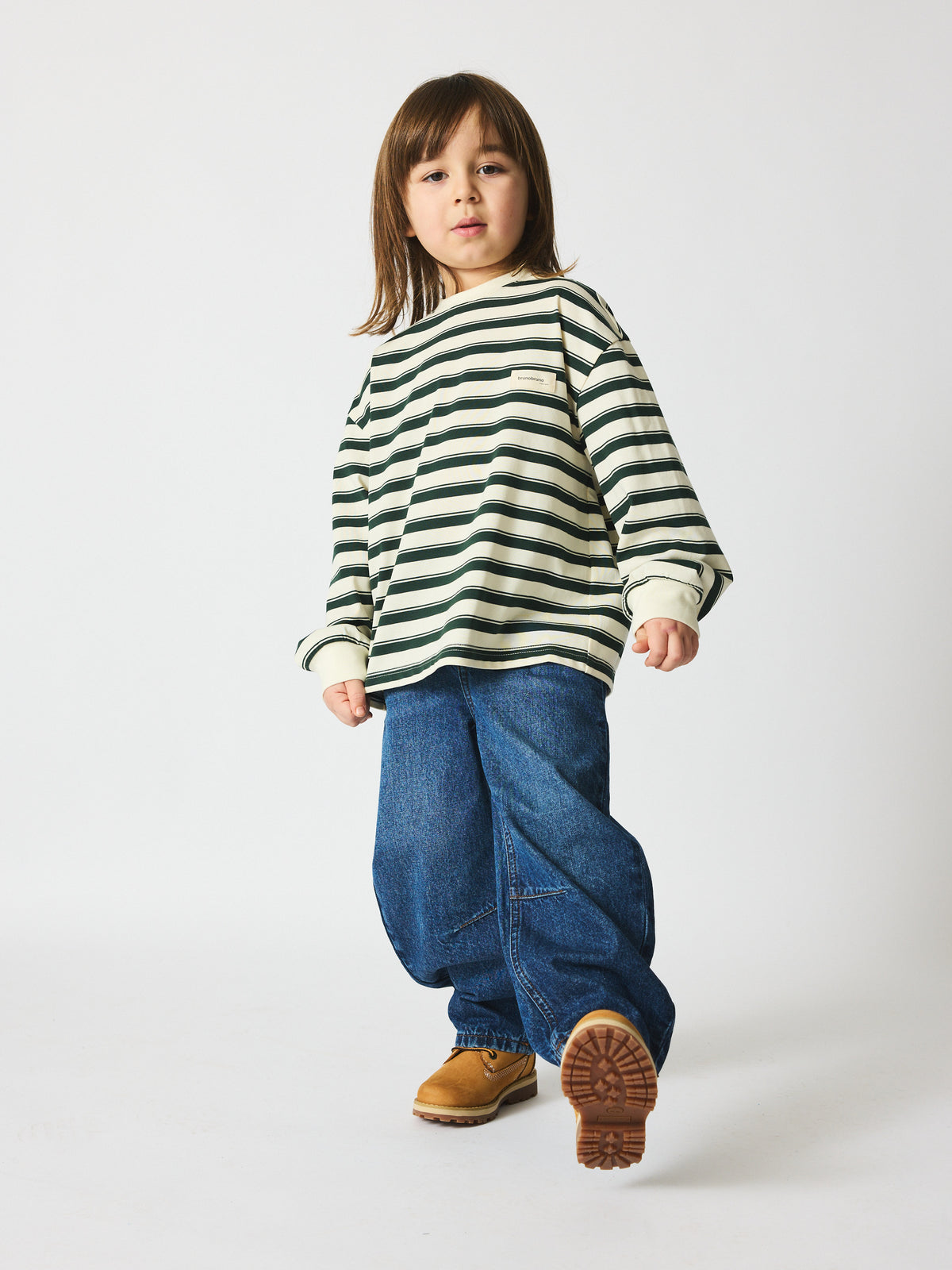 brunobruno nation Mira T-shirt T-Shirt 9014-Myrtle Jersey Stripe