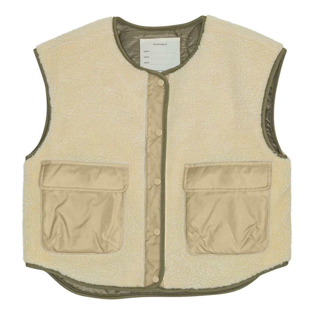 brunobruno nation Molly Vest (Reversible) Vest 5000-Dusty Olive Green