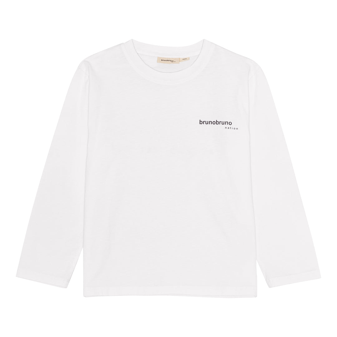 brunobruno nation Nelson T-Shirt T-Shirt 2001-Bright White