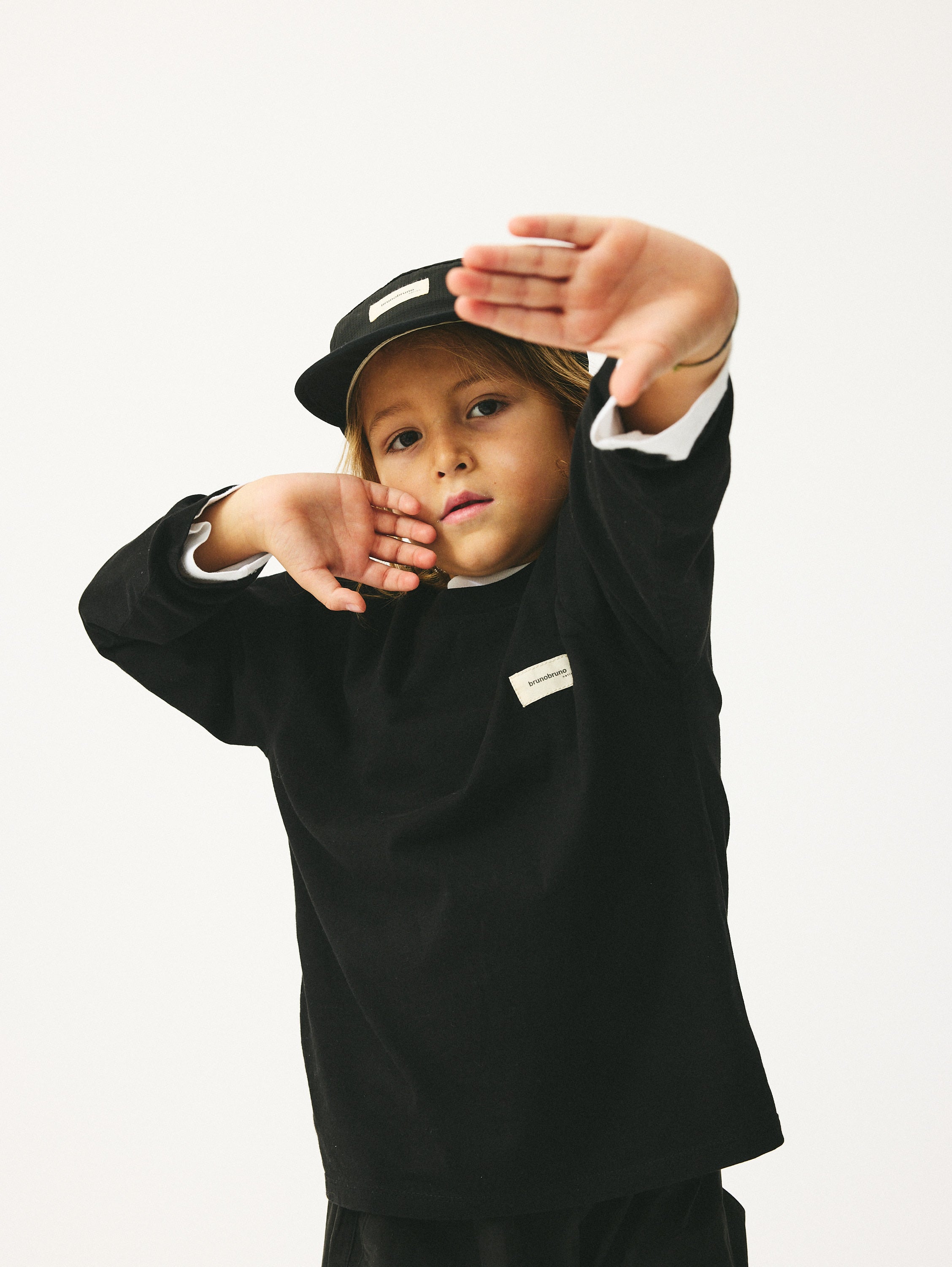 brunobruno nation Nelson T-Shirt T-Shirt 1000-Jet Black