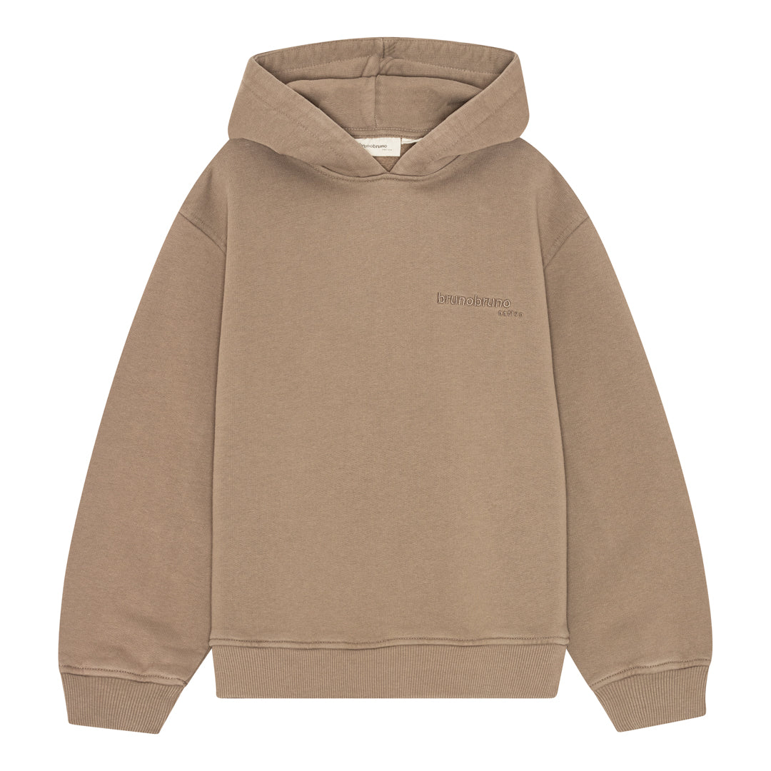 brunobruno nation Nicolaj Hoodie Hoodie 8002-Walnut Brown