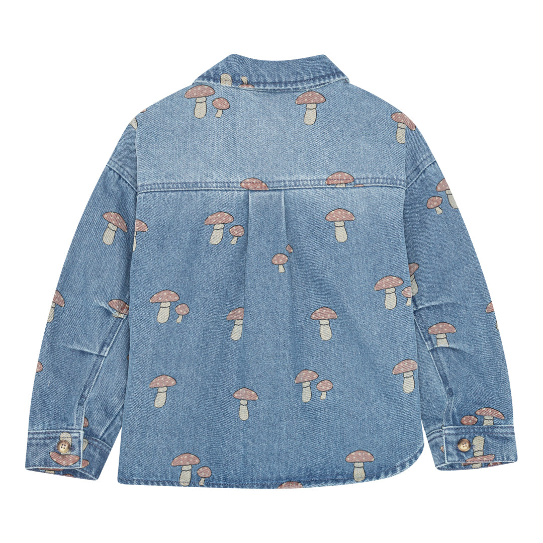 brunobruno nation Nohr Denim AOP Shirt Shirt 1101-Mid Blue Denim AOP