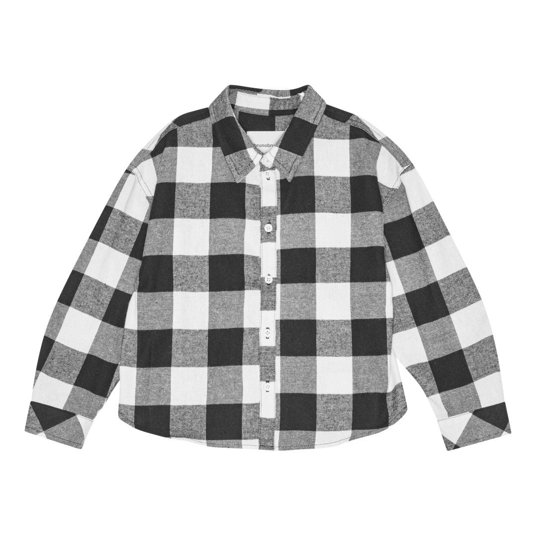 brunobruno nation Nohr Flannel Shirt Shirt 9002-Black/White Check