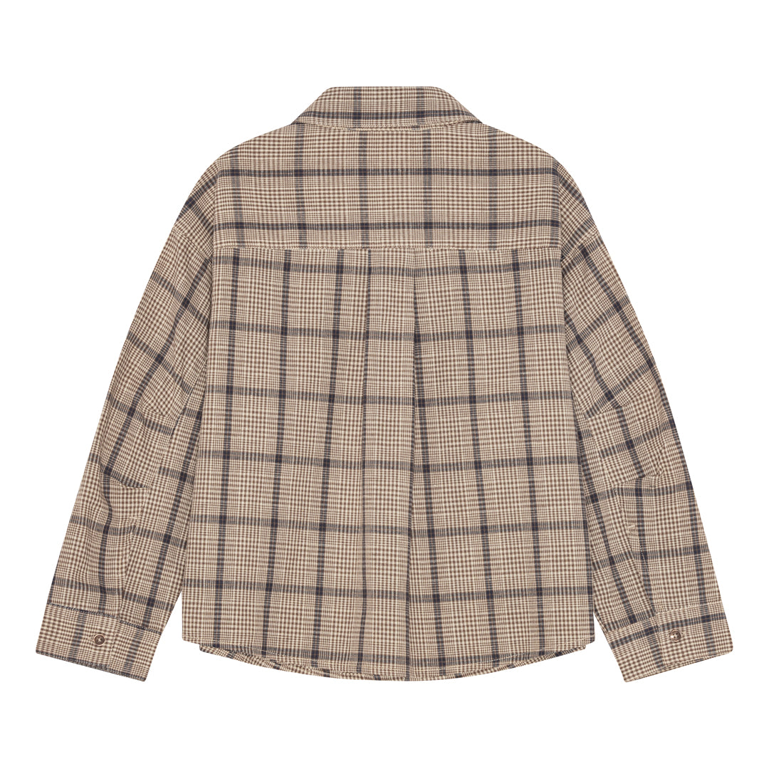 brunobruno nation Nohrla Walnut Check Shirt Shirt 9009-Walnut Check