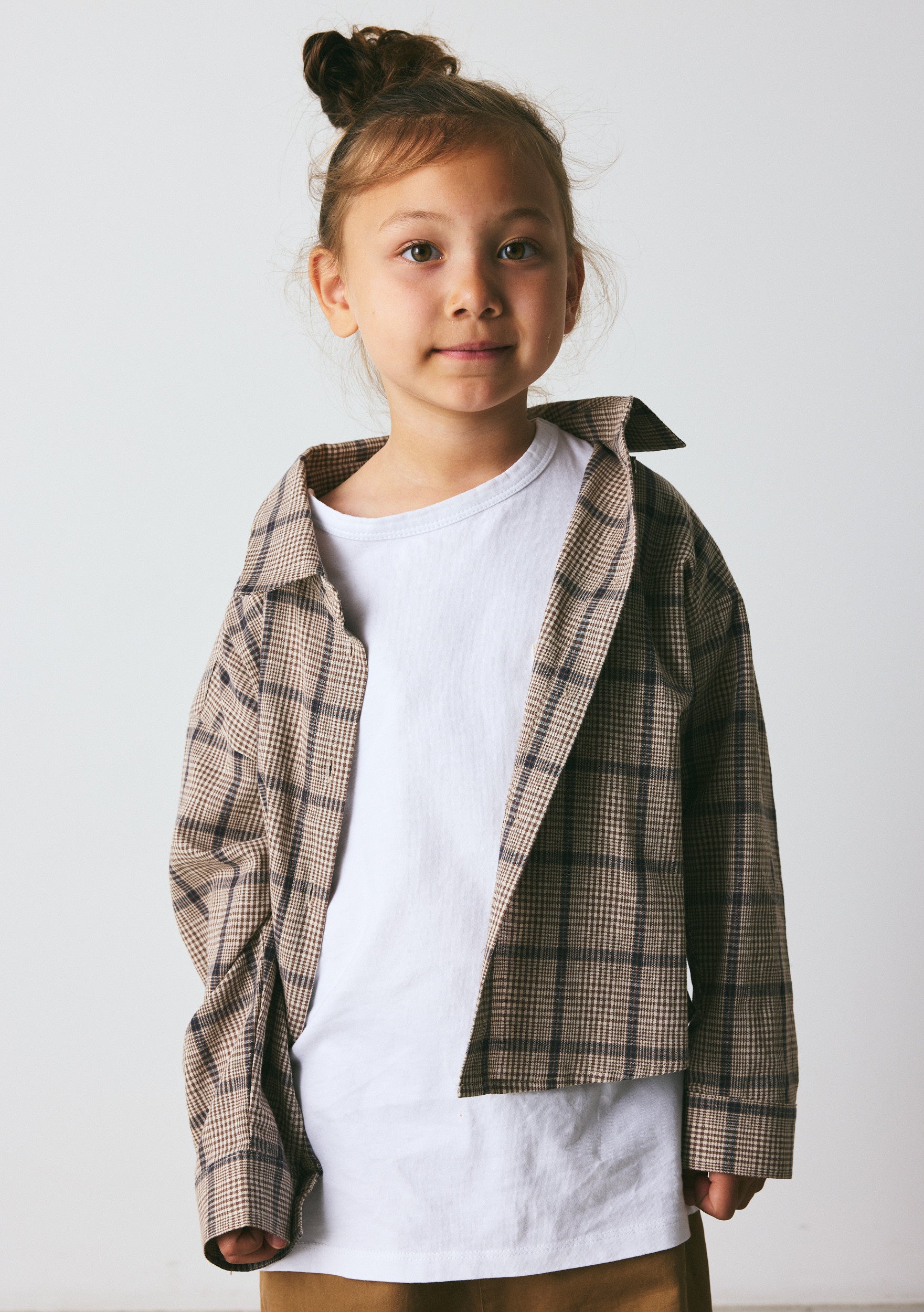 brunobruno nation Nohrla Walnut Check Shirt Shirt 9009-Walnut Check