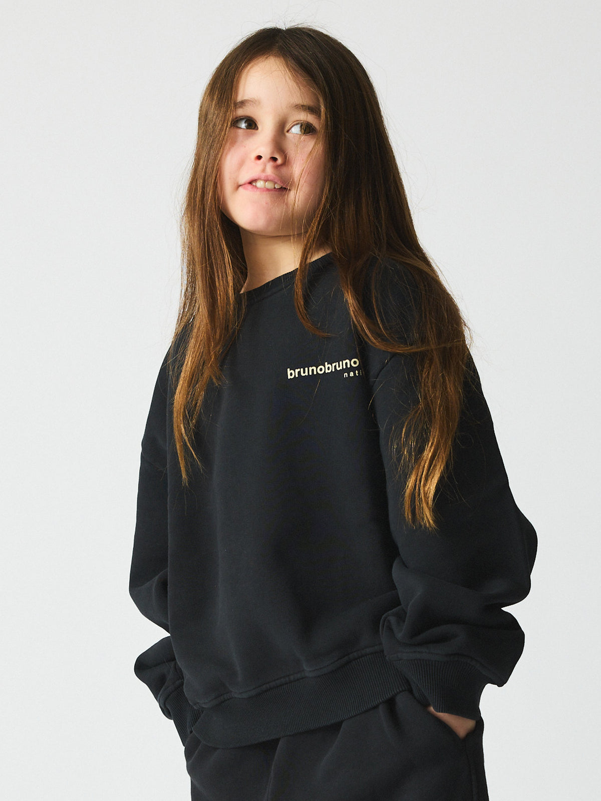 brunobruno nation Norah Sweatshirt Sweatshirt 1000-Jet Black