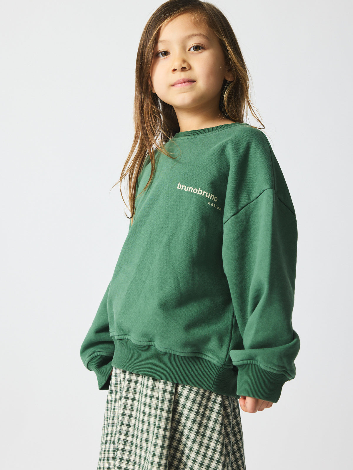 brunobruno nation Norah Sweatshirt Sweatshirt 5004-Myrtle Green