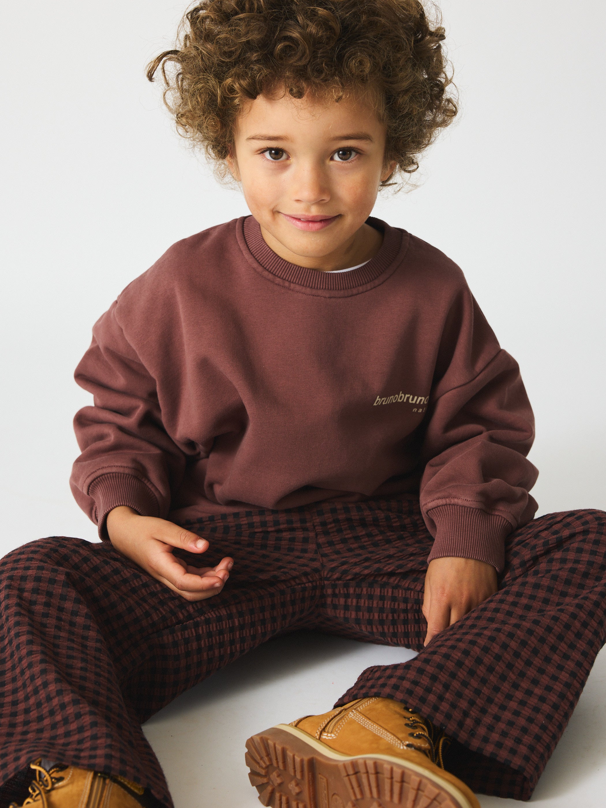 brunobruno nation Norah Sweatshirt Sweatshirt 6002-Marron Plum