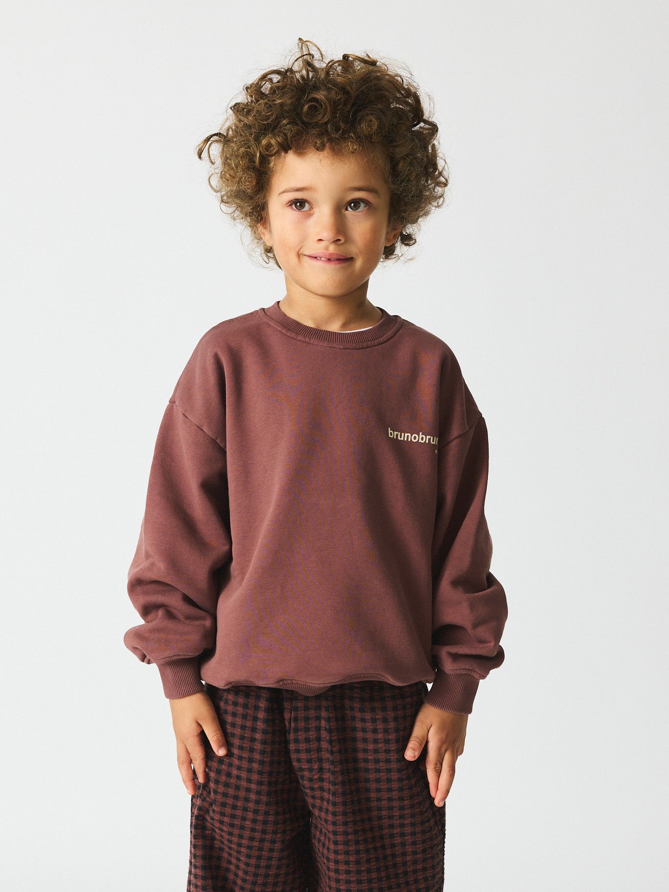 brunobruno nation Norah Sweatshirt Sweatshirt 6002-Marron Plum