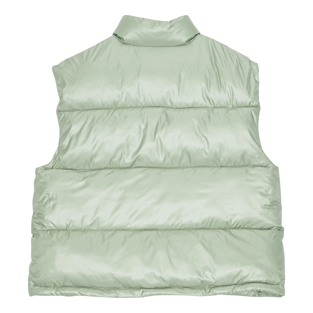 brunobruno nation Noura Puffer Vest Jacket 3003-Aqua Gray
