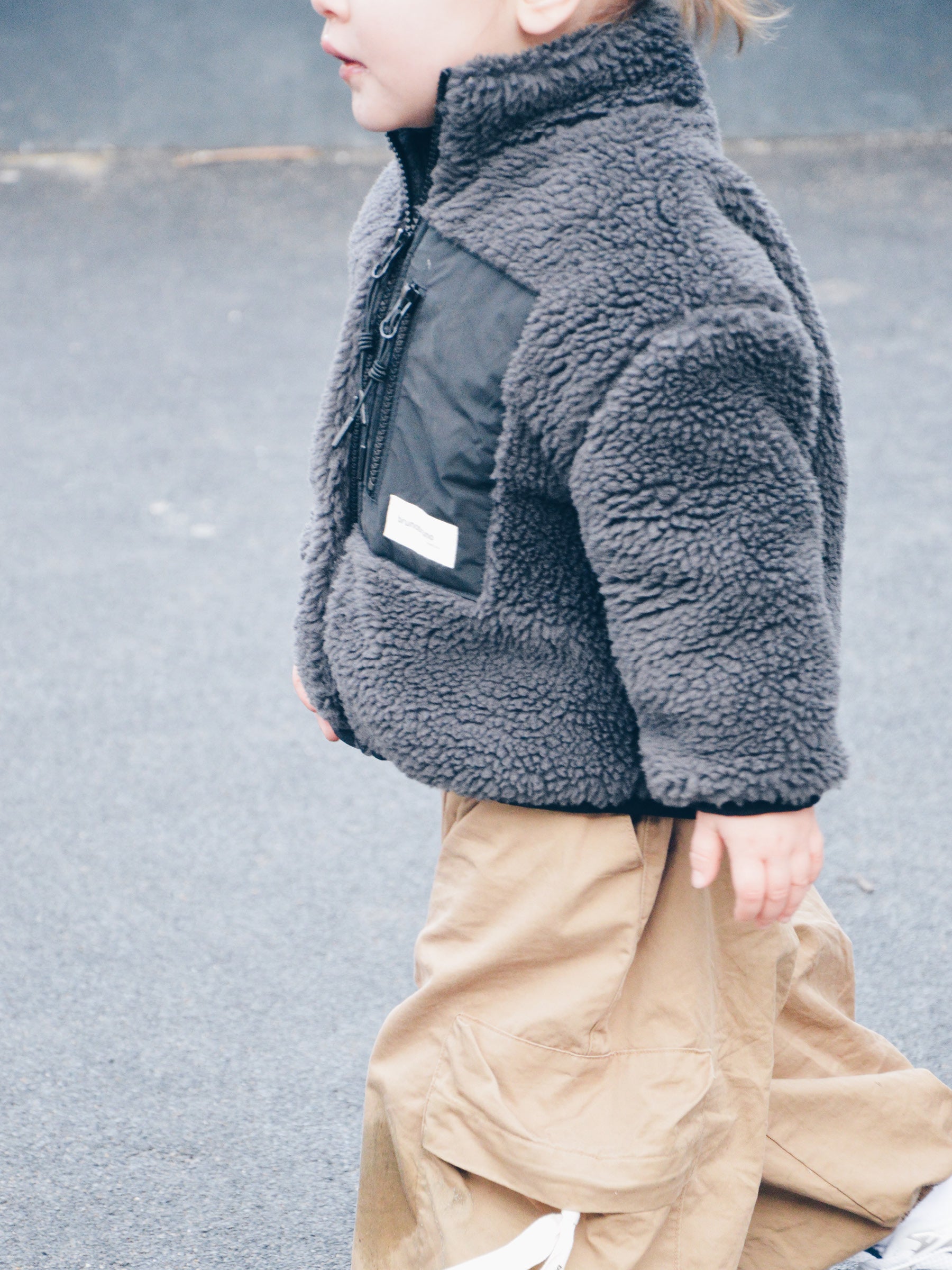 brunobruno nation Rori Teddy Jacket Jacket 3002-Eiffel Tower Grey