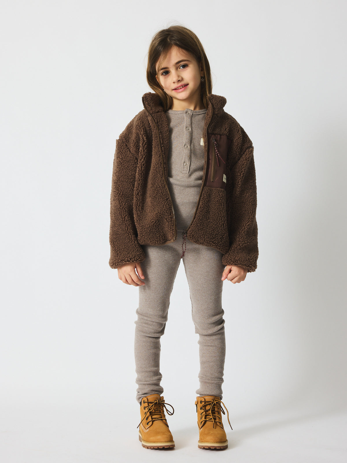 brunobruno nation Rori Teddy Jacket Jacket 8004-Major Brown