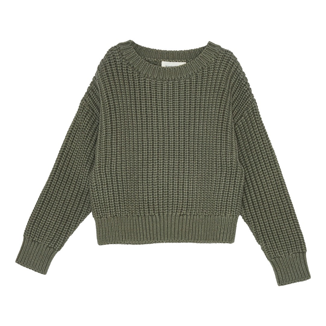 brunobruno nation Sienna Sweater Knitted Sweater 5000-Dusty Olive Green