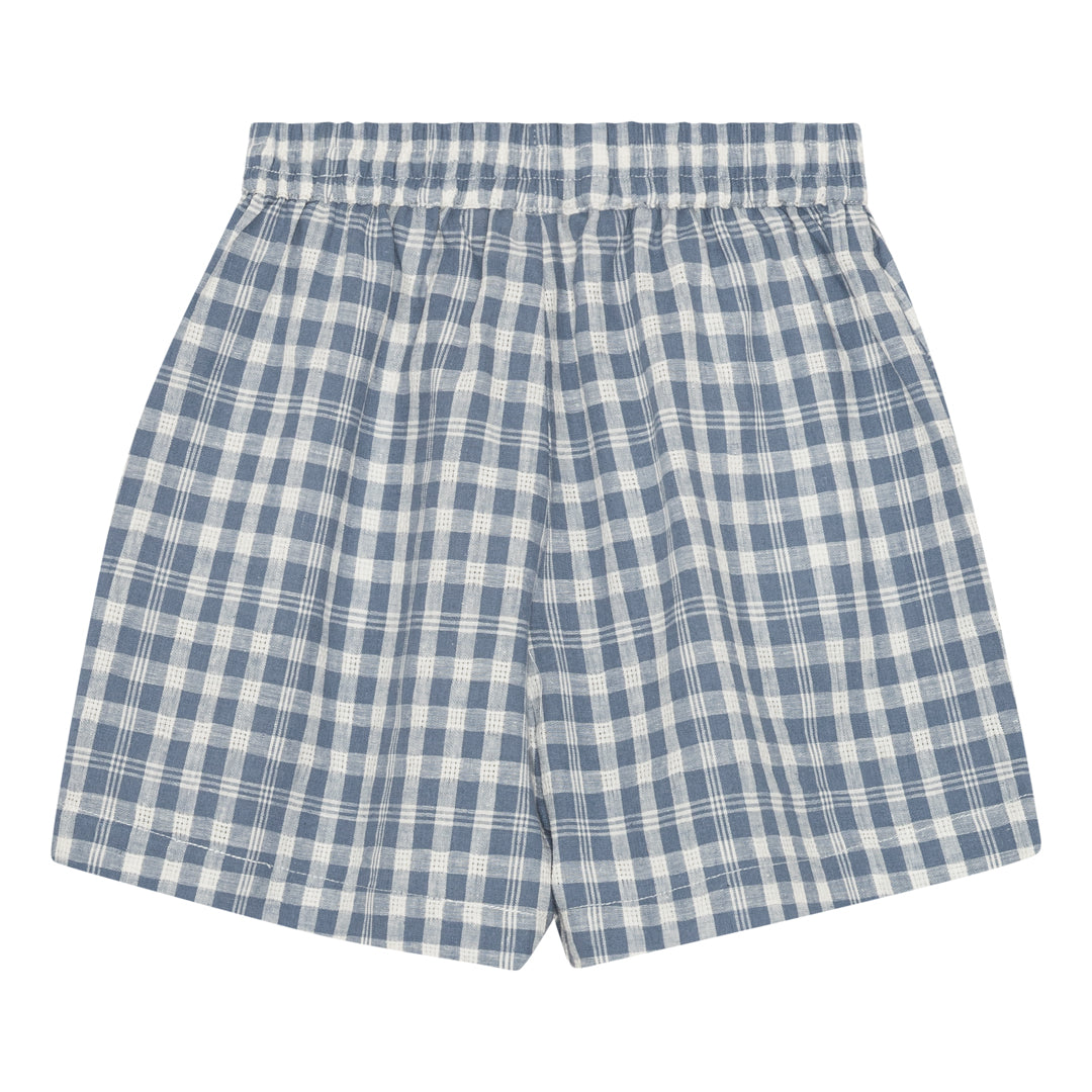 brunobruno nation Theo Check Shorts Shorts 9011-Dusty Blue Check