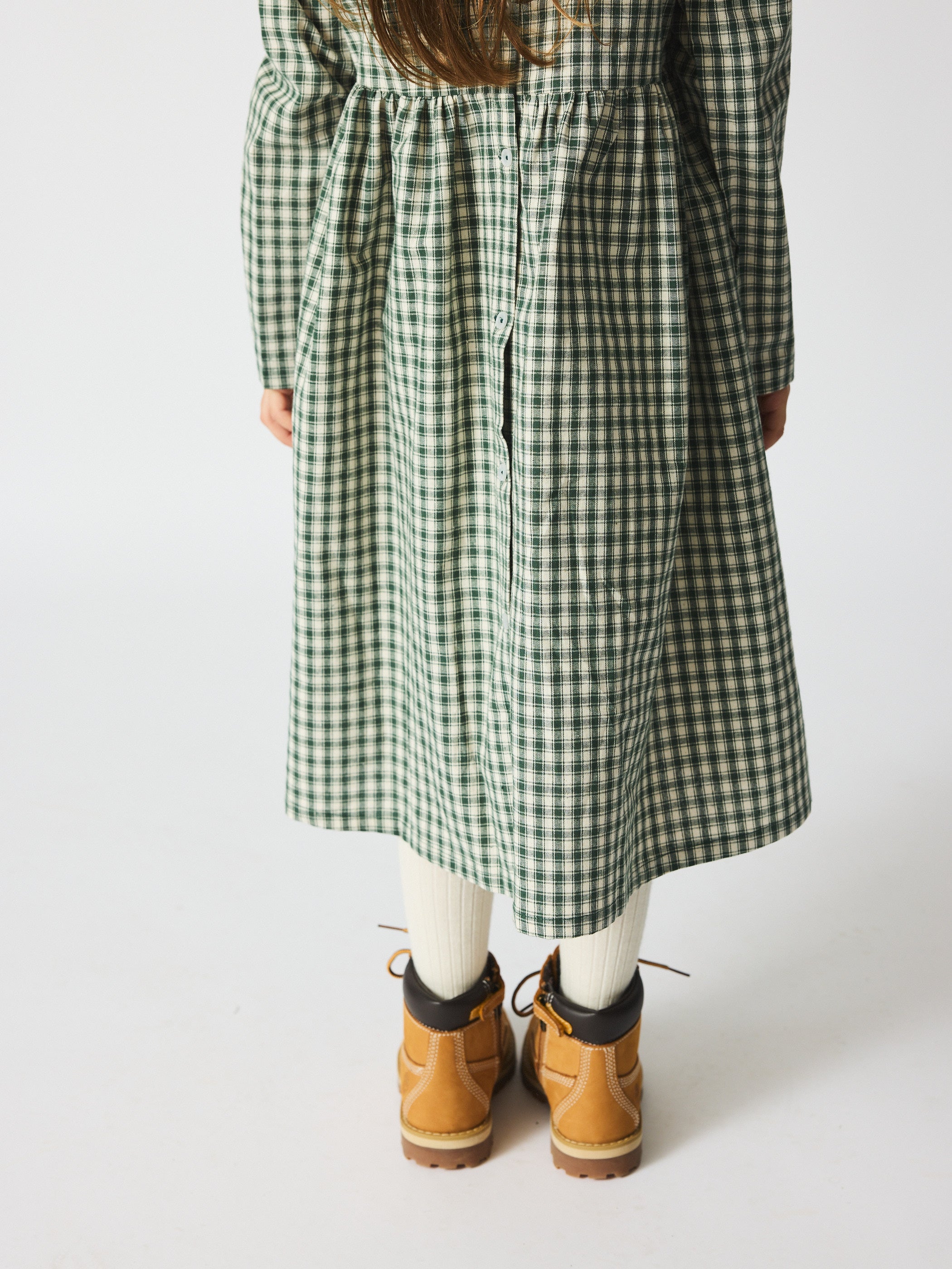 brunobruno nation Vita Check Dress Dress 9018-Myrtle Green Check