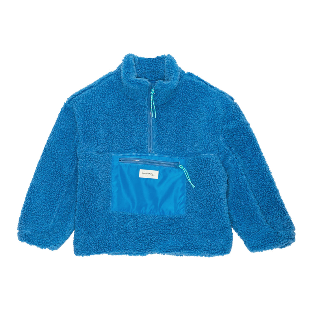 brunobruno nation Yejun Teddy Jacket Jacket 4005-Pacific Coast Blue
