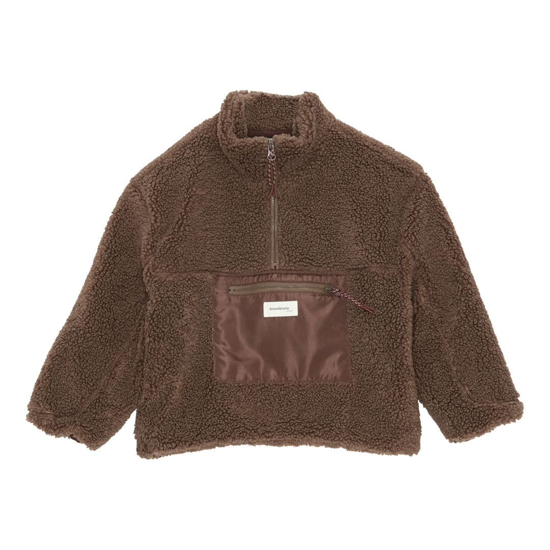 brunobruno nation Yejun Teddy Jacket Jacket 8004-Major Brown